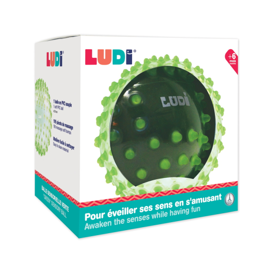 BALLE SENSORIELLE Verte - LUDI 2795VE