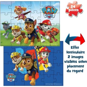 GRANDE VALISETTE METAL 2 PUZZLES LENTICULAIRES Paw Patrol- SPIN MASTER 20080378 2