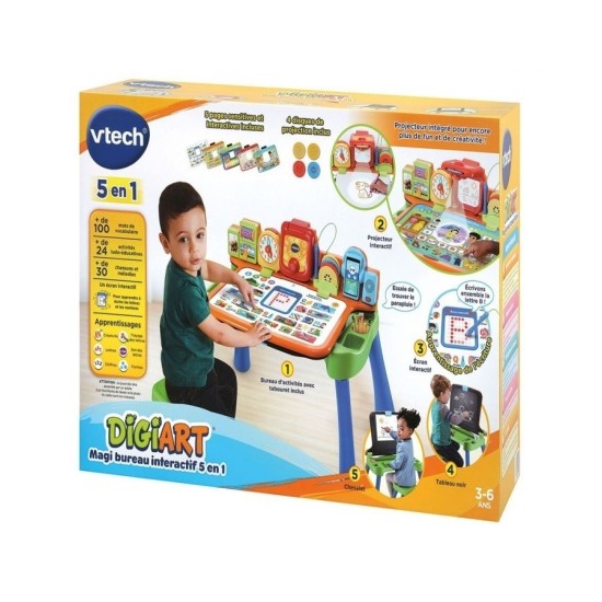 Magi bureau interactif 5 en 1 bleu -VTECH 80-540905