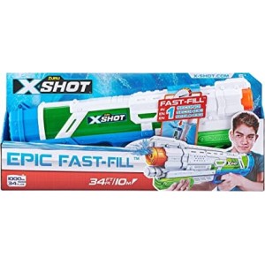 PISTOLET XSHOT WATER 1,5L - TIRE A 9 METRES- ZURU 56221