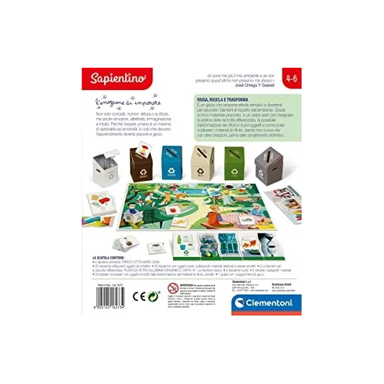 Réutilise, recycle et transforme -CLEMENTONI 52554