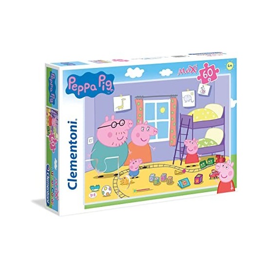 60 pièces Maxi - Peppa Pig-CLEMENTONI 26438