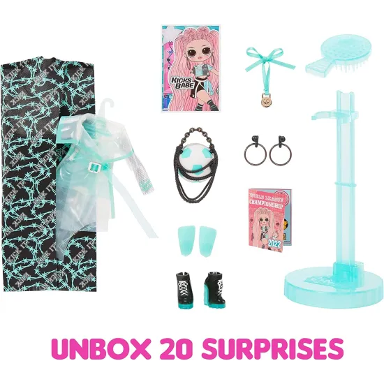 LOL SURPRISE OMG SPORTS DOLL KICKS BABE - MGA 579793EUC