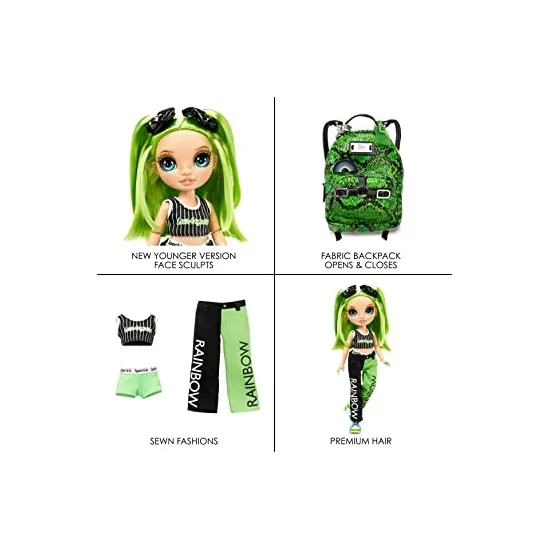 Rainbow High Junior High Fashion Jade Hunter - MGA 589991EUC