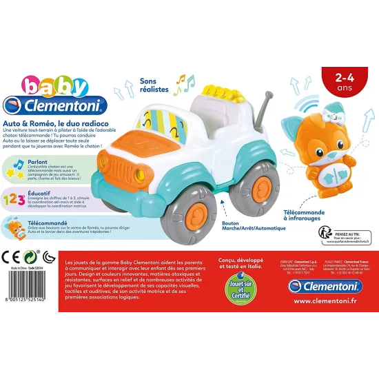 Voiture télécommandé Le Duo radioco -CLEMENTONI 52514