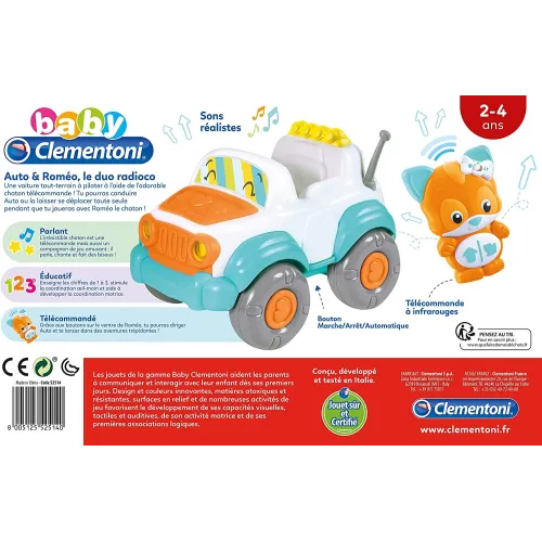 Voiture télécommandé Le Duo radioco -CLEMENTONI 52514