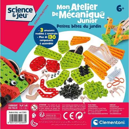 Jeu de construction Petites bêtes du jardin -CLEMENTONI 52483